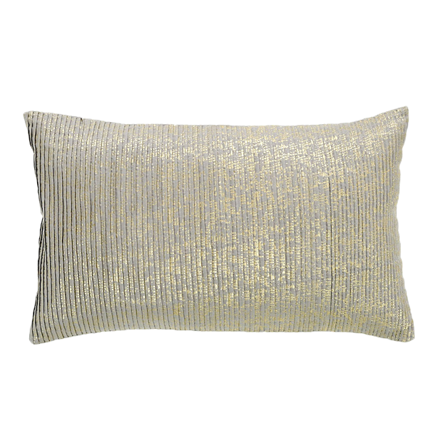 Gold Pleated Lumbar Pillow