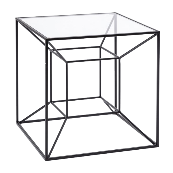Metal Mirage End Table