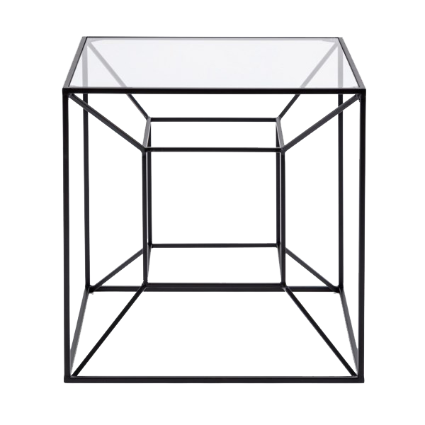 Metal Mirage End Table