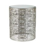 Metallic & Mirrored End Table