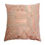 Tribal Embroidery Coral Pillow