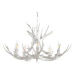 White Antler Chandelier