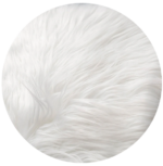 White Fur Drape