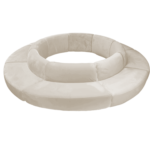 Wilder Outside Round - Ivory Boucle