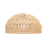 Woven Pendant Chandelier, Half Round