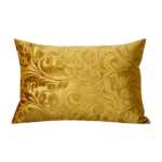 Gold Anaglyph Lumbar Pillow